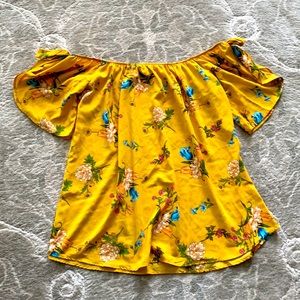 Forever 21 Floral Off the Shoulder Top